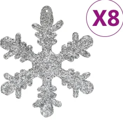 vidaXL - Kerstballenset - Zilver - Polystyreen