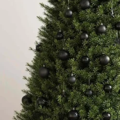 vidaXL - Kerstballenset - Zwart - Polystyreen