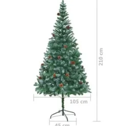 vidaXL - Kerstboom - Groen - 210 x 105 cm