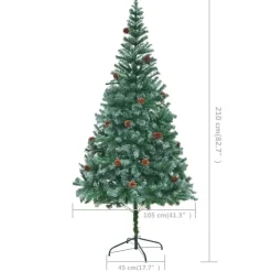 vidaXL - Kerstboom - Groen - 210 x 105 cm