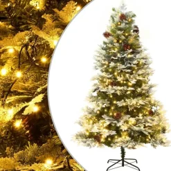 vidaXL - Kerstboom - Groen - 225 x 120 cm