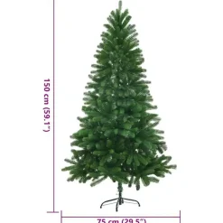 vidaXL - Kerstboom - Groen - 150 cm