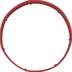 vidaXL - Kerstboomrok met geweven look Ø56x23 cm - Rood - Polypropeen