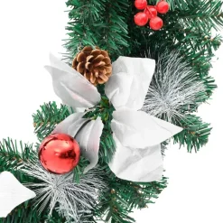 vidaXL - Kerstkrans - Green & white