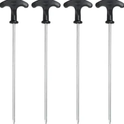 vidaXL - Kerststraatlamp met 2 lantaarns 40,5x80x188 cm - Rood - Metaal en PVC