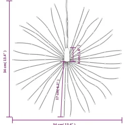 vidaXL - Kerstverlichting - Cold white - 8 stuks