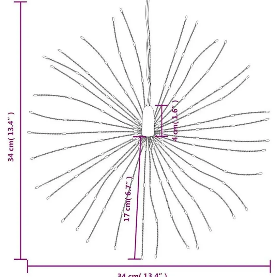 vidaXL - Kerstverlichting - Warmwit
