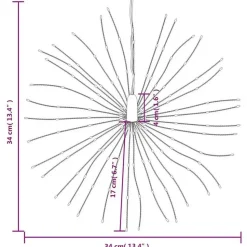 vidaXL - Kerstverlichting - Blauw