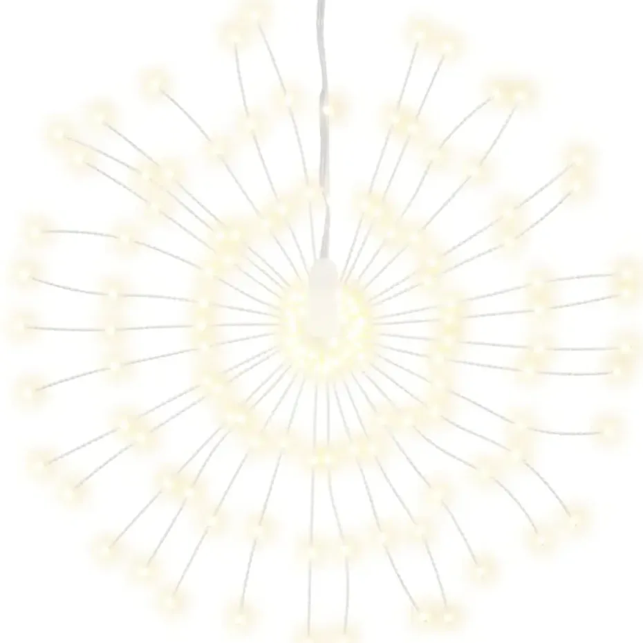 vidaXL - Kerstverlichting - Warm white - 8 stuks