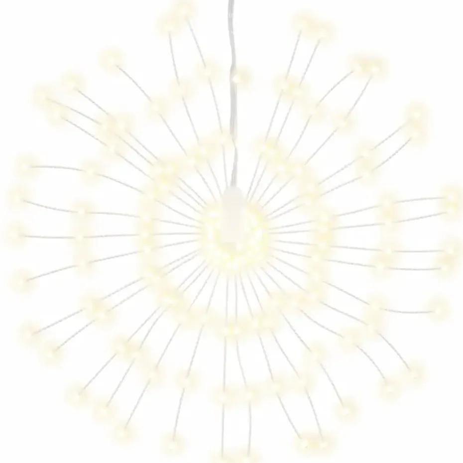 vidaXL - Kerstverlichting - Warm white - 8 stuks