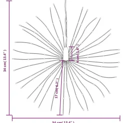 vidaXL - Kerstverlichting - Multikleur - 4 stuks