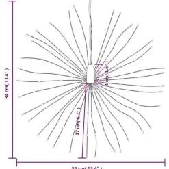 vidaXL - Kerstverlichting - Warmwit - 4 stuks