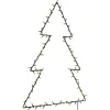 vidaXL - Kerstverlichting kerstboom silhouet 63x90 cm - Warmwit - Kunststof