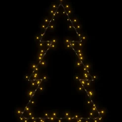 vidaXL - Kerstverlichting kerstboom silhouet 63x90 cm - Warmwit - Kunststof