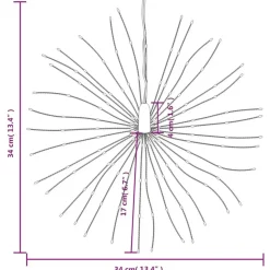 vidaXL - Kerstverlichting - Multicolour - 8 stuks