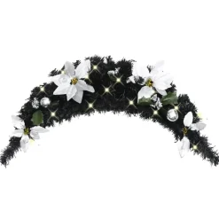 vidaXL - Kerstversiering - Zwart & zilverkleurig