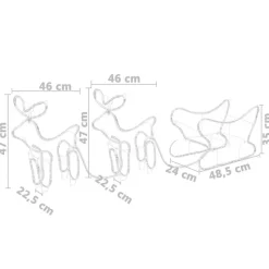 vidaXL - Kerstversiering - Koudwit