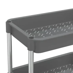 vidaXL - Keukentrolley - Grijs - IJzer