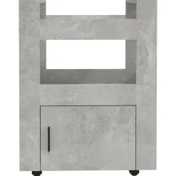 vidaXL - Keukentrolley - Grijs - Bewerkt hout