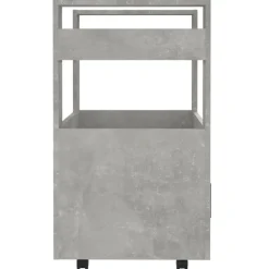 vidaXL - Keukentrolley - Grijs - Bewerkt hout