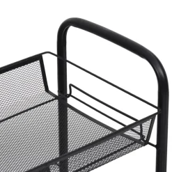 vidaXL - Keukentrolley - Zwart - IJzer - 46 x 26 x 85 cm