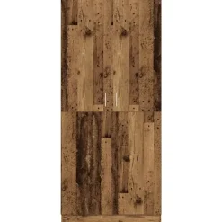 vidaXL - Kledingkast - Bruin - Bewerkt hout