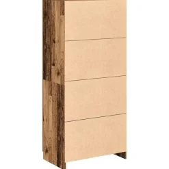 vidaXL - Kledingkast - Bruin - Bewerkt hout