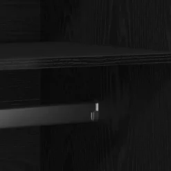 vidaXL - Kledingkast - Zwart - Bewerkt hout