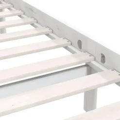 vidaXL - Klein Tweepersoonsbed frame - Wit - Massief grenenhout - 140x200 cm