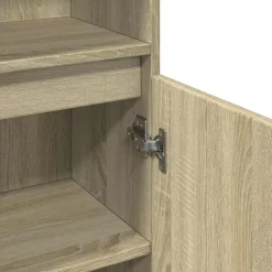 vidaXL - Kolomkast met 2 deuren 2 vakken - Sonoma eiken - Hout - 30x30x190 cm