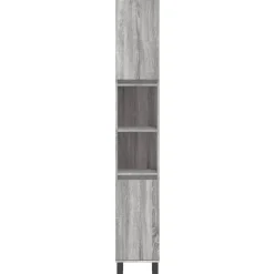 vidaXL - Kolomkast met 2 deuren - Grijs sonoma eiken - Hout - 30x30x190 cm