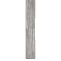 vidaXL - Kolomkast met 2 deuren - Grijs sonoma eiken - Hout - 30x30x190 cm