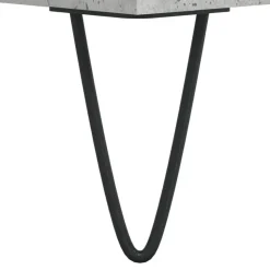 vidaXL - Kolomkast met 2 deuren - Betongrijs - Hout en ijzer - 30x30x190 cm