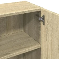 vidaXL - Kolomkast met 2 deuren 2 vakken - Sonoma eiken - Hout - 32x25.5x190 cm
