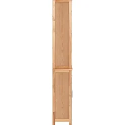 vidaXL - Kolomkast met 1 lade 3 vakken - Massief walnotenhout - 42x29x182 cm