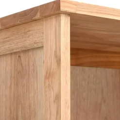 vidaXL - Kolomkast met 1 lade 3 vakken - Massief walnotenhout - 42x29x182 cm