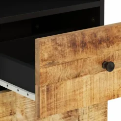 vidaXL - Kolomkast met 1 lade 1 deur 2 vakken - Lichtbruin - Hout - 38x33x160 cm