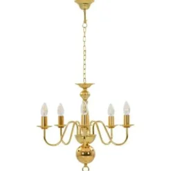 vidaXL - Kroonluchter - Goud - Metaal