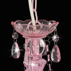 vidaXL - Kroonluchter - Roze - Metaal