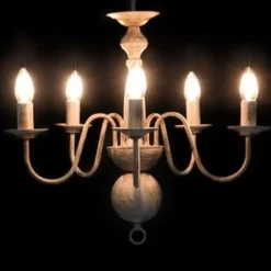 vidaXL - Kroonluchter - Wit - Metaal