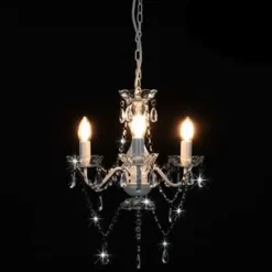 vidaXL - Kroonluchter - Wit - Metaal