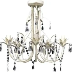 vidaXL - Kroonluchter - Wit - Metaal