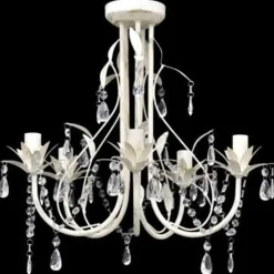 vidaXL - Kroonluchter - Wit - Metaal