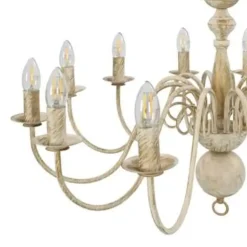 vidaXL - Kroonluchter - Wit - Metaal