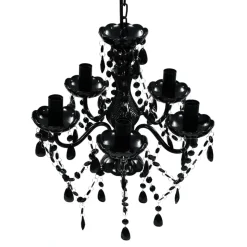 vidaXL - Kroonluchter - Zwart - Kunststof