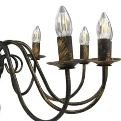 vidaXL - Kroonluchter - Zwart - Metaal