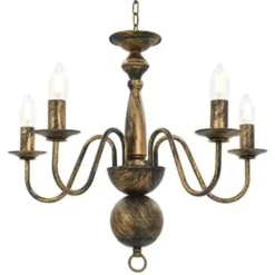 vidaXL - Kroonluchter - Zwart - Metaal