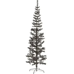 vidaXL - Kunstkerstboom met 486 tips en staal standaard 240 cm - Zwart - PVC