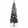 vidaXL - Kunstkerstboom met 265 tips en staal standaard 150 cm - Zwart - PVC