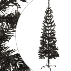 vidaXL - Kunstkerstboom met 265 tips en staal standaard 150 cm - Zwart - PVC